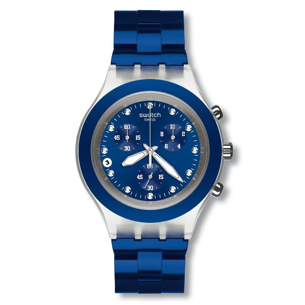 SVCK4055AG Swatch Full-Blooded Navy Unisex Kol Saati