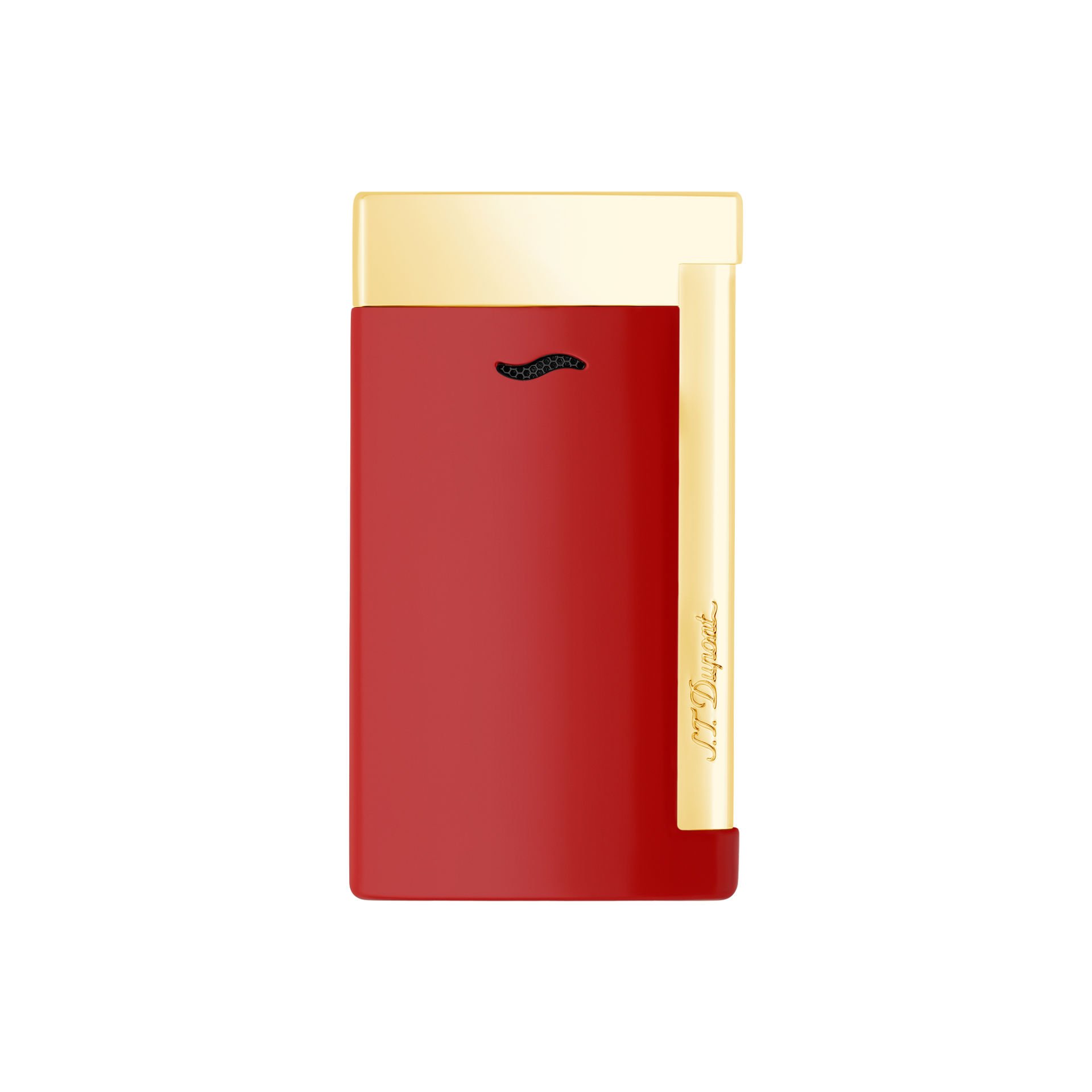 027774 St Dupont Slim-7 Chrome Dragon Red Çakmak