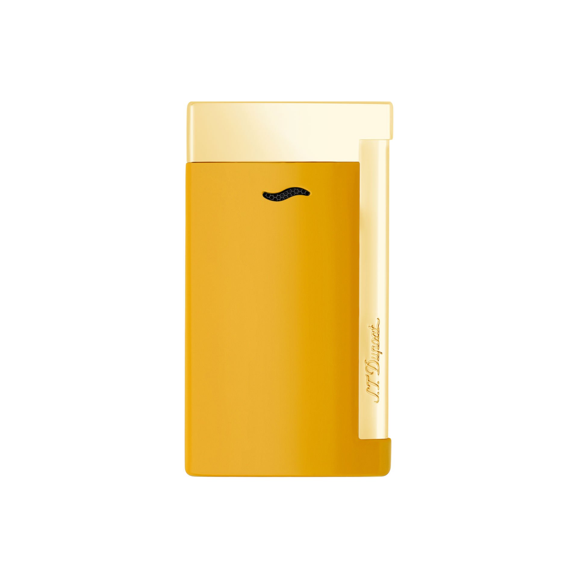 027775 St Dupont Slim-7 Chrome Dragon Golden Çakmak