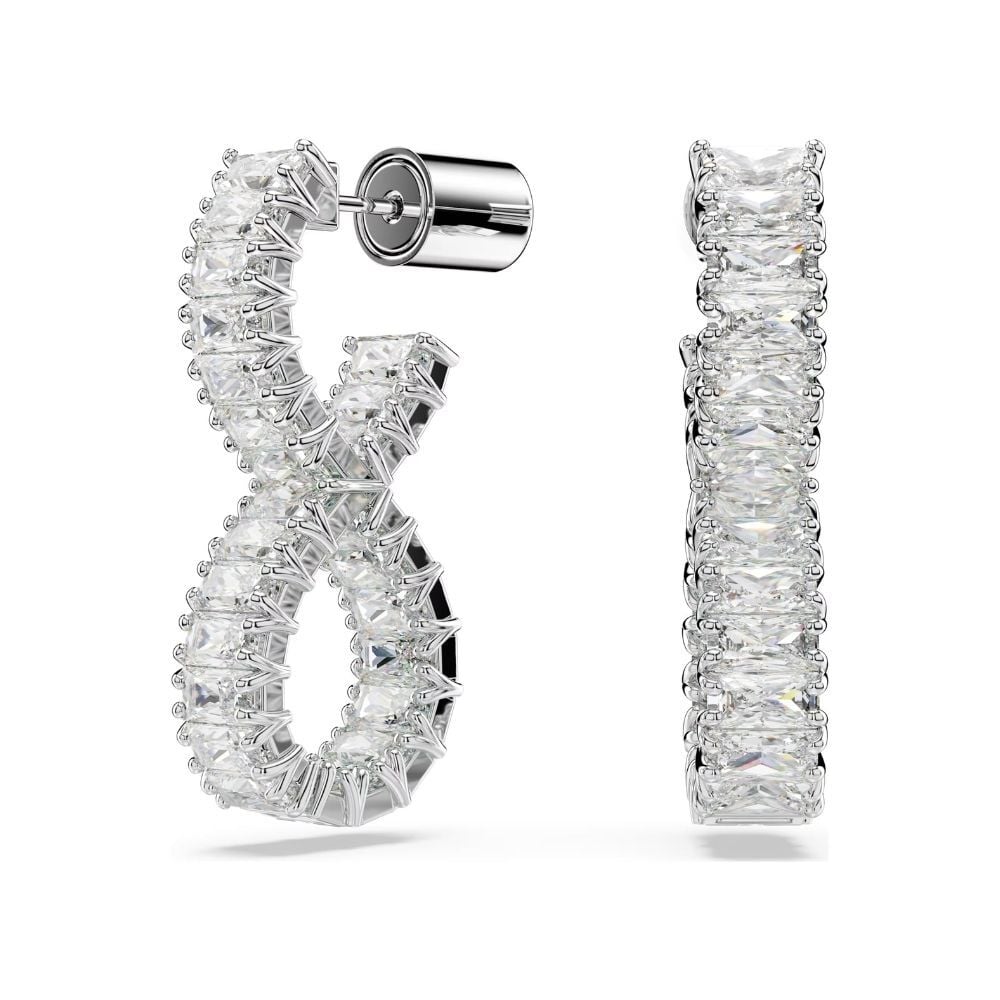 5684047 Swarovski Küpe Hyperbola:Pe Hoop Twıst Whıte/Rhs 5684047