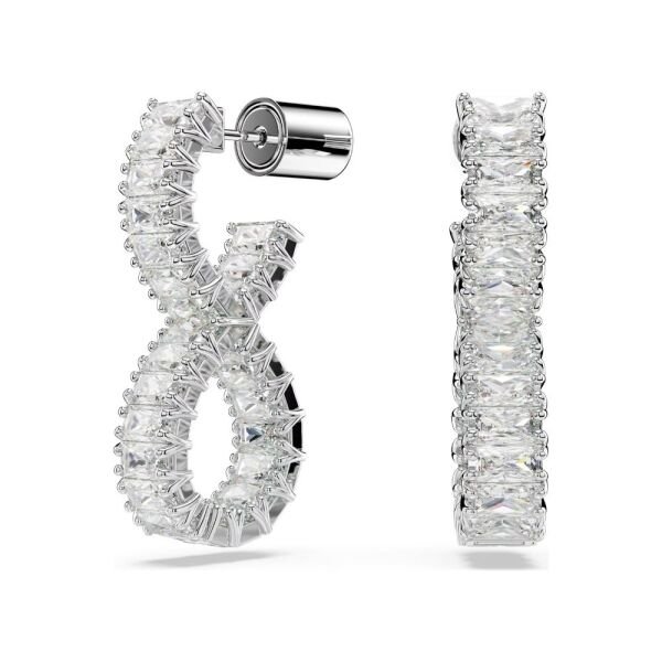 5684047 Swarovski Küpe Hyperbola:Pe Hoop Twıst Whıte/Rhs 5684047