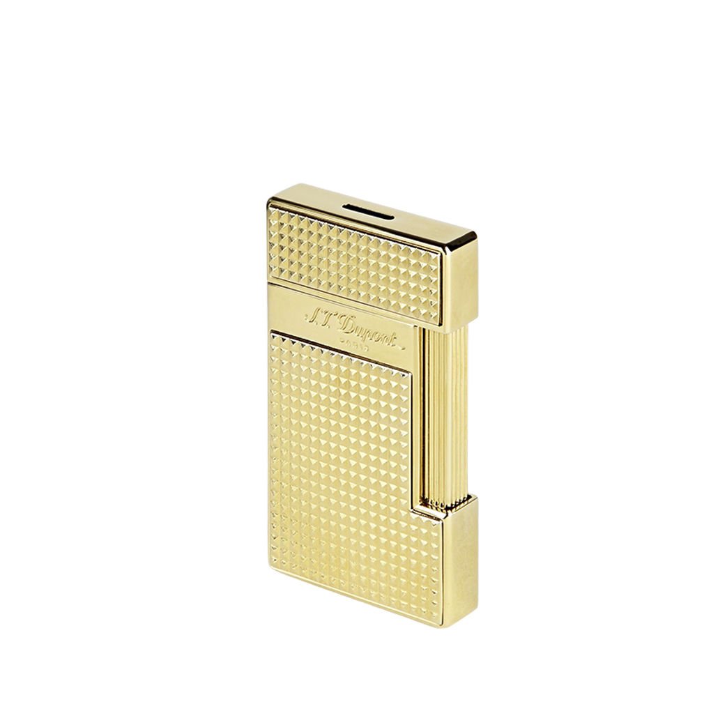 028009 St Dupont Slimmy Golden Diamond Head Çakmak
