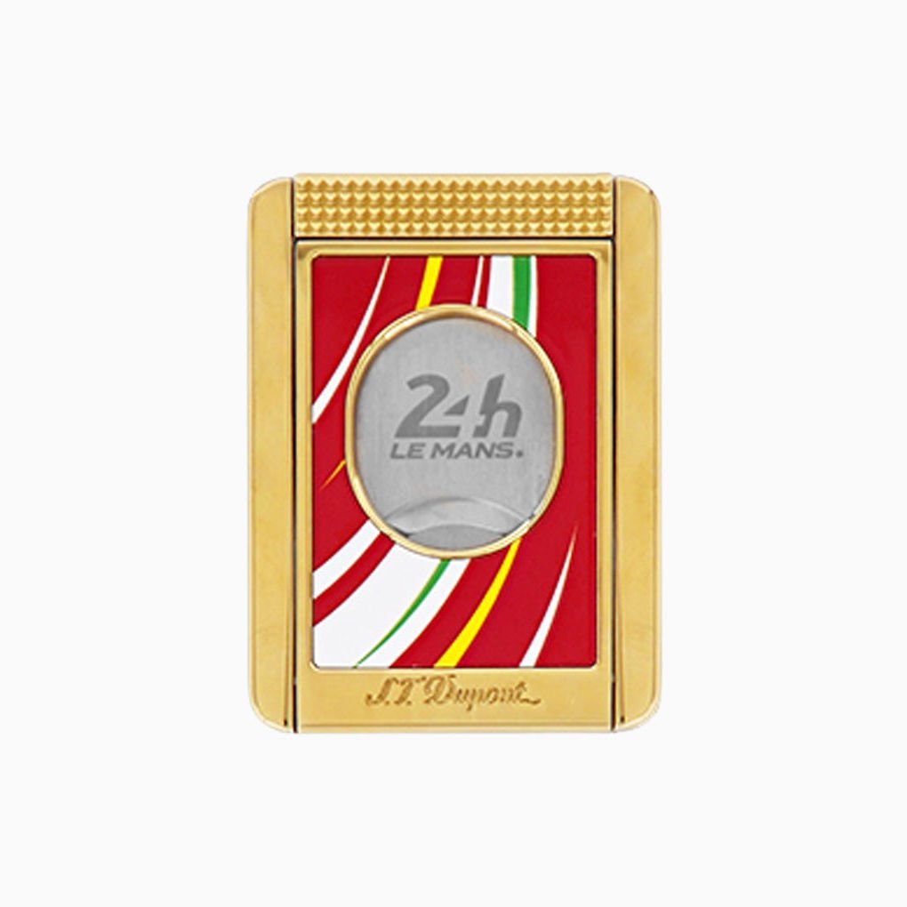 003490 St Dupont 24h Lemans Sarı-Krımızı Puro Kesici