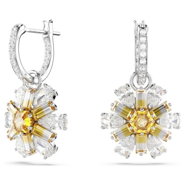 5683243 Swarovski Küpe Idyllıa E:Pe Mn Hoop Drop Yel/Rhs 5683243