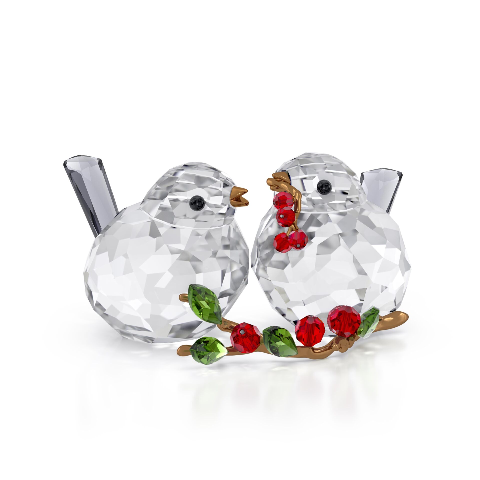 5701371 Swarovski Biblo Idyllıa:Bırd Couple And Berrıes