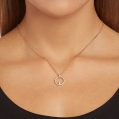 5202446 Swarovski Kolye Creativity:Pendant Cir Cry/Ros