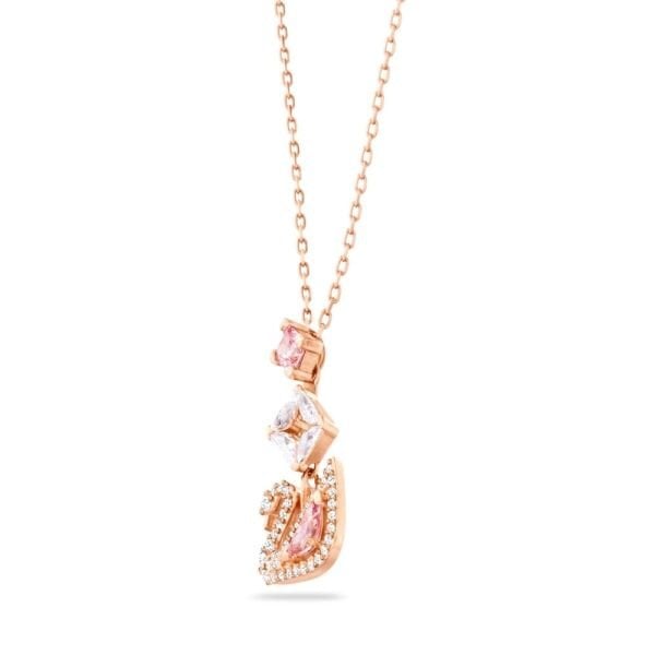 5473024 Swarovski Kolye Dazzling Swan:Necklace Y Czmo/Ros 5473024