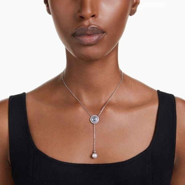 5681403 Swarovski Kolye Swan:Necklace Prl Gry/Rhs 5681403