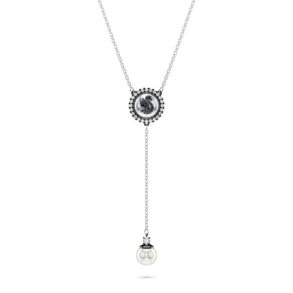 5681403 Swarovski Kolye Swan:Necklace Prl Gry/Rhs 5681403