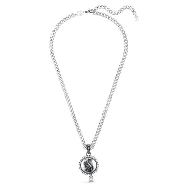 5680868 Swarovski Kolye Swan:Pend Prl Gry/Rhs 5680868