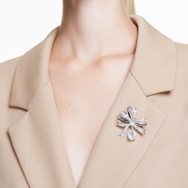 5680678 Swarovski Broş Hyperbola:Brooch Whıte/Rhs 5680678