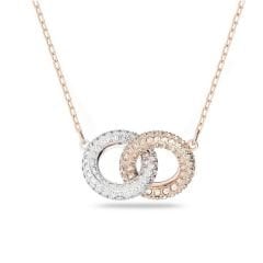 5414999 Swarovski Kolye Stone:Necklace Double Silk/Cry/Ros