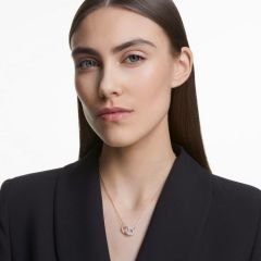 5414999 Swarovski Kolye Stone:Necklace Double Silk/Cry/Ros