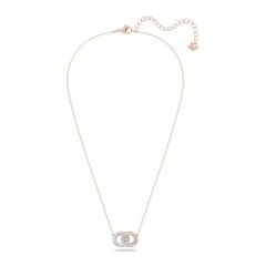 5414999 Swarovski Kolye Stone:Necklace Double Silk/Cry/Ros