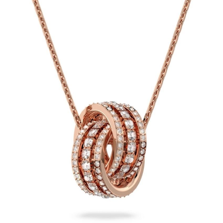 5419853 Swarovski Kolye Further:Pendant Double Czwh/Cry/Ros