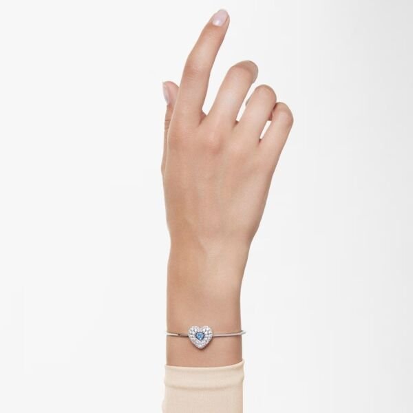 5680393 Swarovski Bilezik Hyperbola:Soft Hrt Blu/Rhs M 5680393