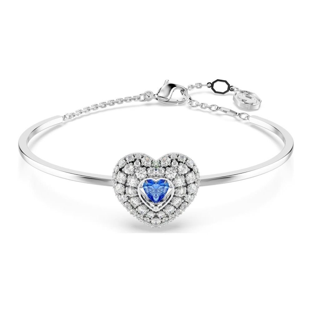 5680393 Swarovski Bilezik Hyperbola:Soft Hrt Blu/Rhs M 5680393