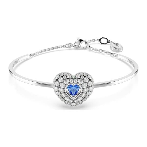 5680393 Swarovski Bilezik Hyperbola:Soft Hrt Blu/Rhs M 5680393
