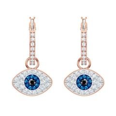 5425857 Swarovski Küpe Duo:Pe Hoop Evil Eye Dmul/Ros