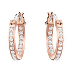 5425857 Swarovski Küpe Duo:Pe Hoop Evil Eye Dmul/Ros