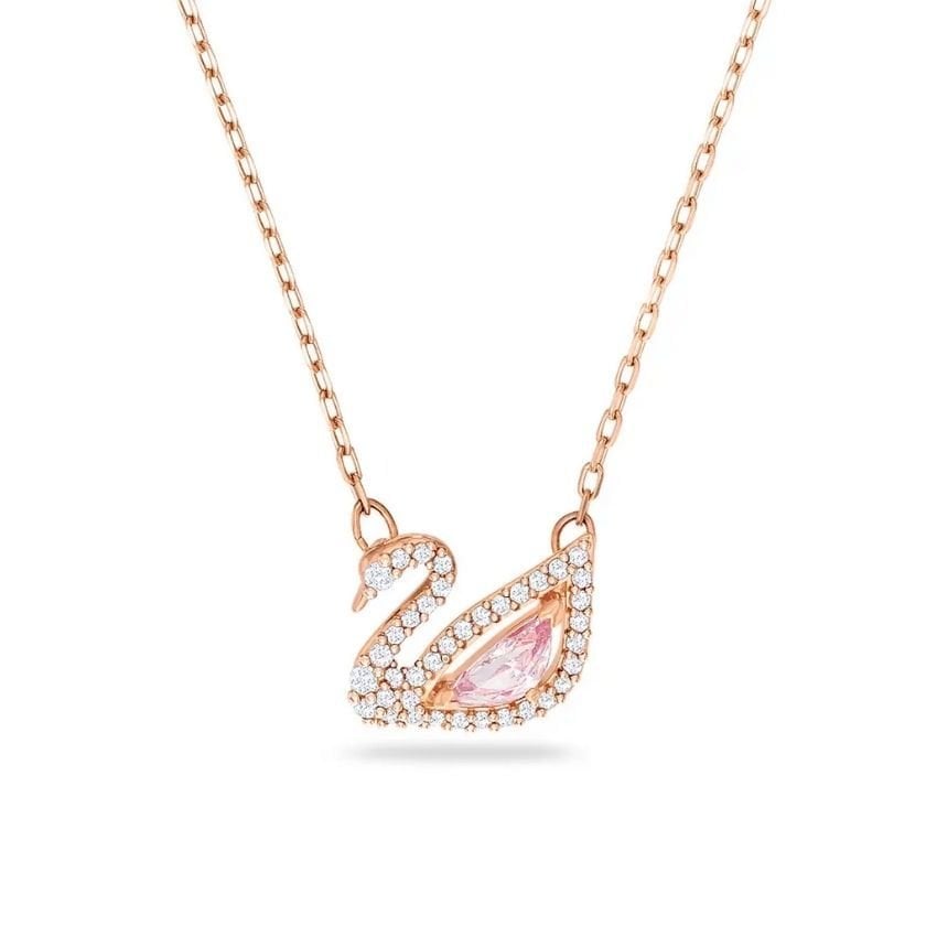 5469989 Swarovski Kolye Dazzling Swan:Necklace Czmo/Ros