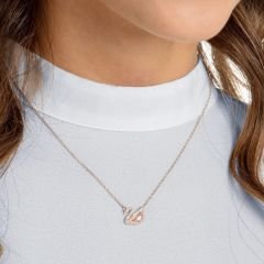 5469989 Swarovski Kolye Dazzling Swan:Necklace Czmo/Ros
