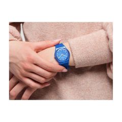 GL124 Swatch Gent Blurry Blue Kadın Kol Saati