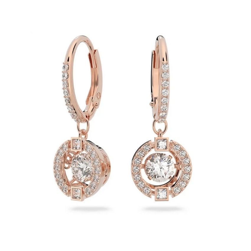 5504753 Swarovski Küpe Sparkling Dc-Pe Drop Czwh-Cry-Ros 2.0
