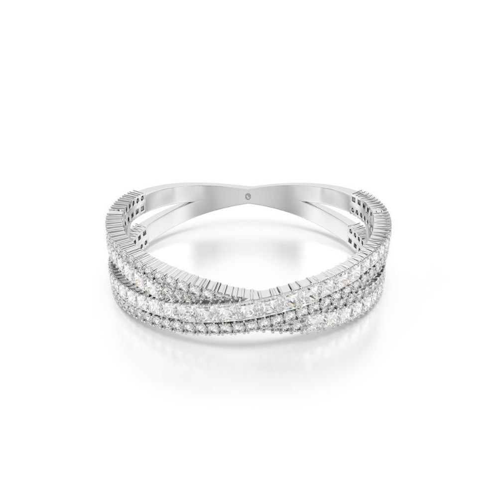 5680269 Swarovski Bilezik Hyperbola:Cuff L Whıte/Rhs M 5680269