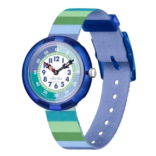 FBNP226 Flik Flak Stripy Green Çocuk Kol Saati