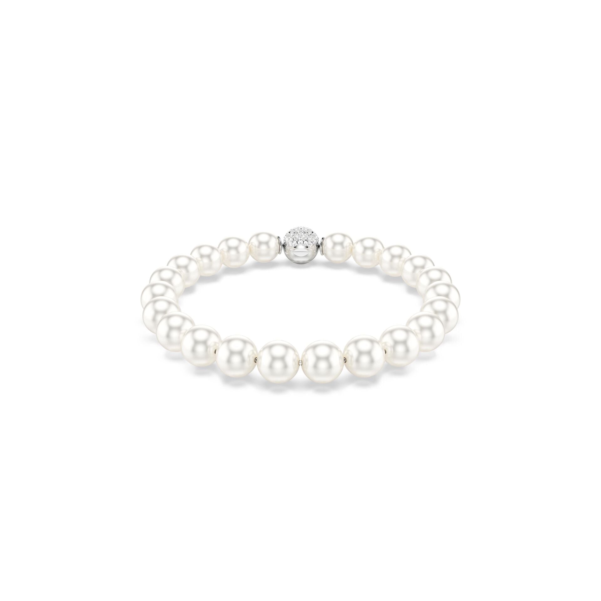 5747747 Swarovski Bilezik Matrıx:Bracelet Prl Magnet Whı/Rhs