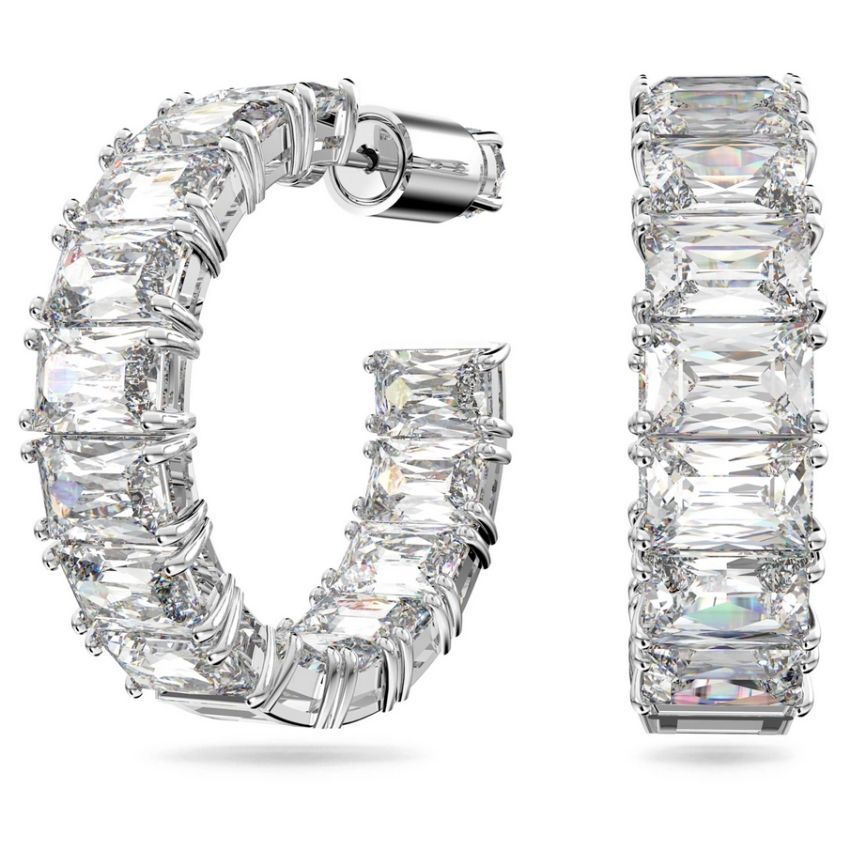 5612673 Swarovski Küpe Mıllenıa:Pe Hoop Clear Whıte/Rhs