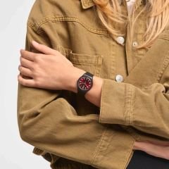 SO28B704 Swatch Sir Red Kadın Kol Saati