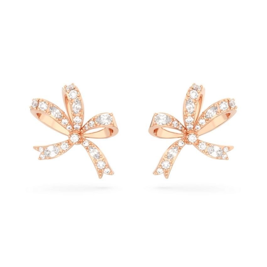 5647572 Swarovski Küpe Volta:Pe Fig S Bow Whi/Ros