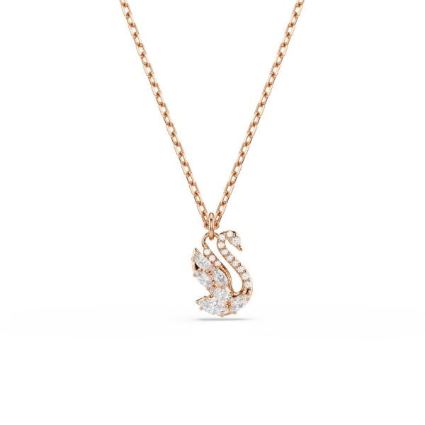 5738203 Swarovski Kolye Swan:Pend Whı/Ros