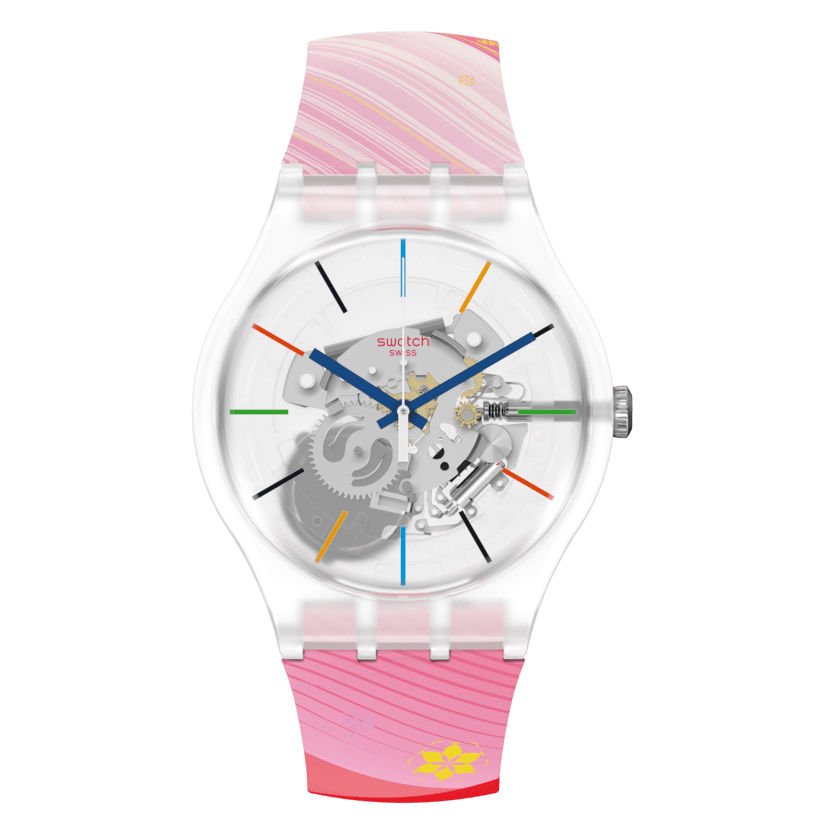 SO29Z105 Swatch Red Rivers and Mountains Unisex Kol Saati