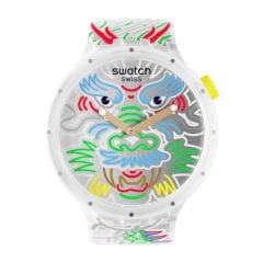 SB05Z102 Swatch Dragon in Cloud Erkek Kol Saati