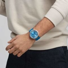 SB07S115 Swatch Blue In The Works Erkek Kol Saati