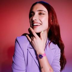 SO28K111 Swatch Neon Pink Podium Bayan Kol Saati