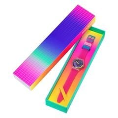 SO28K111 Swatch Neon Pink Podium Bayan Kol Saati
