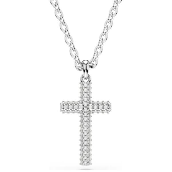 5675577 Swarovski Kolye insigne:Pend Cross_Full Pave Whi/Rhs 5675577