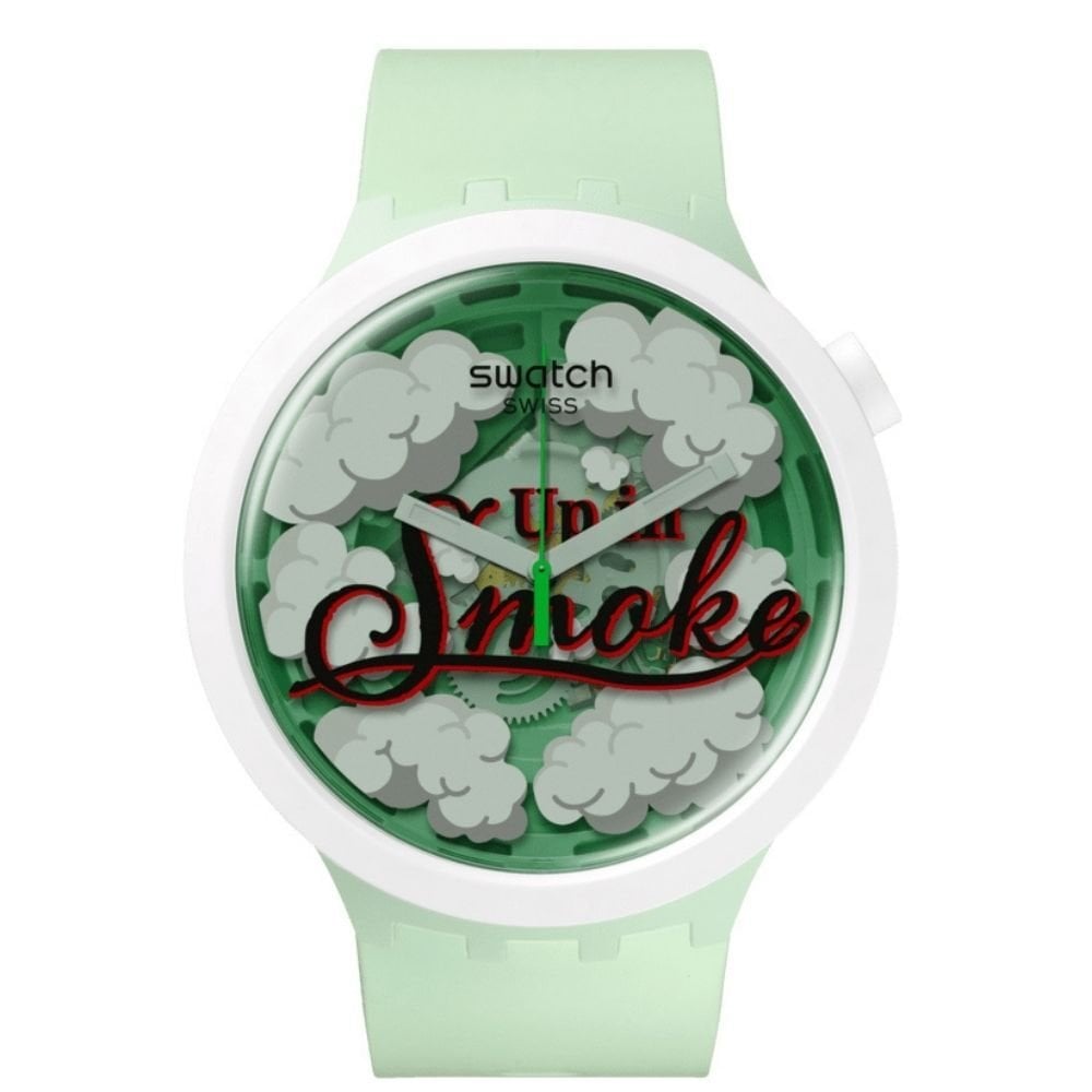 SB03Z103 Swatch Up In Smoke Erkek Kol Saati