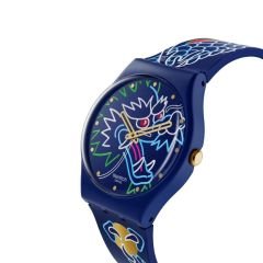 SO28Z125 Swatch Dragon In Waves Bayan Kol Saati