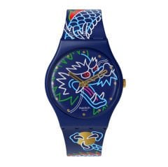 SO28Z125 Swatch Dragon In Waves Bayan Kol Saati