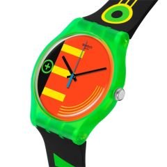 SO29G106 Swatch Neon Rider Erkek Kol Saati