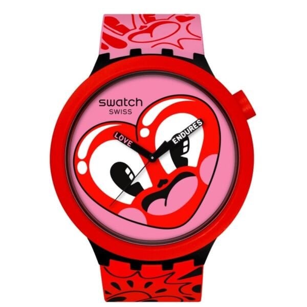 SB05Z103 Swatch 'Hattie Stewart' Hattie's Heart Unisex Kol Saati