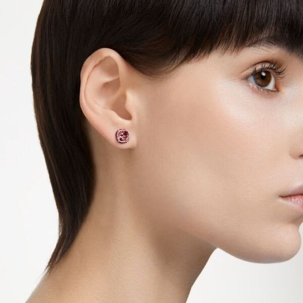 5660798 Swarovski Küpe Birthstone:Pe Studs Jan  Red/Rhs 5660798