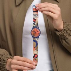 SO29Z136 Swatch Miro's Women & Bird in the Moonlight Unisex Kol Saati