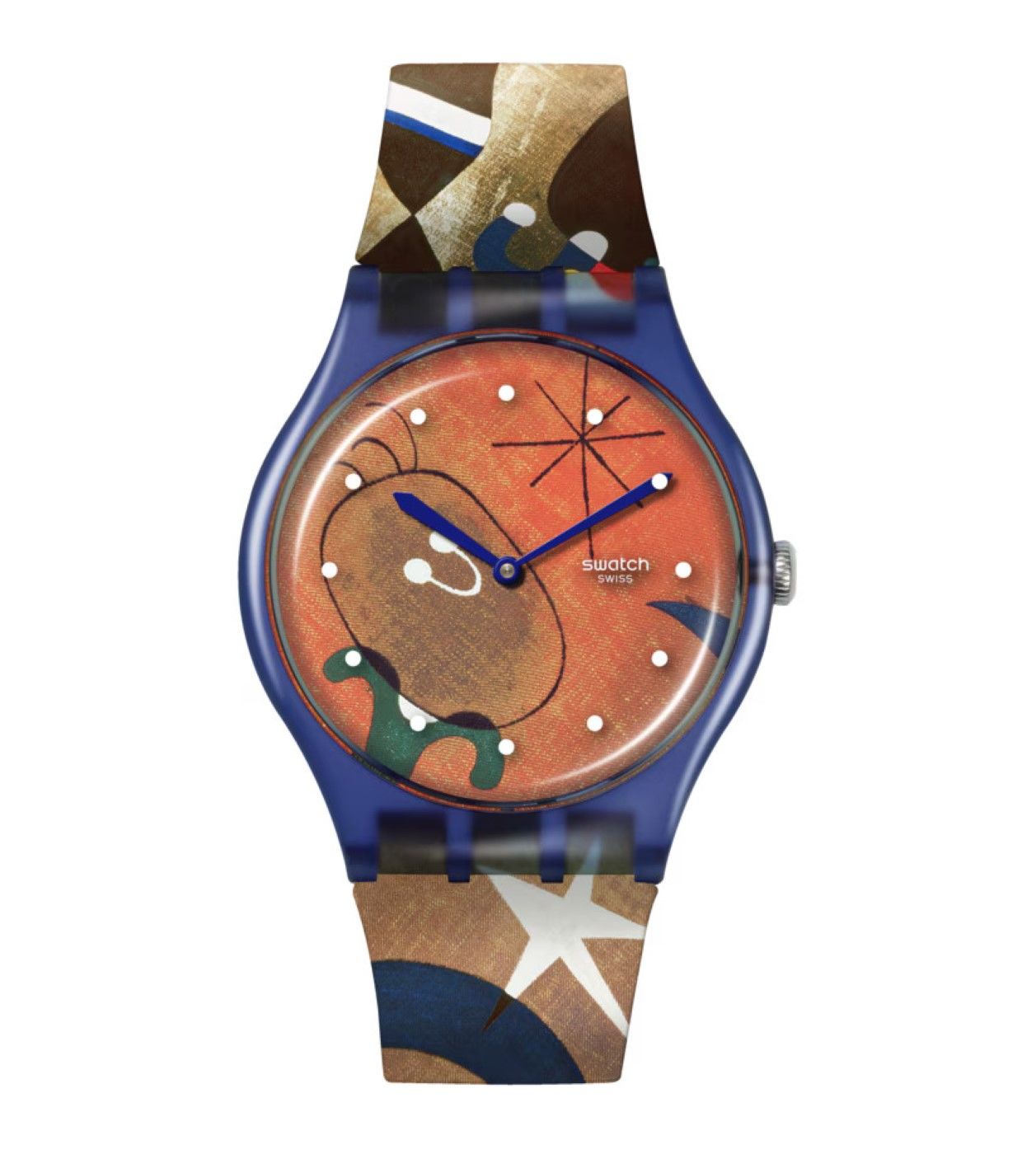 SO29Z136 Swatch Miro's Women & Bird in the Moonlight Unisex Kol Saati