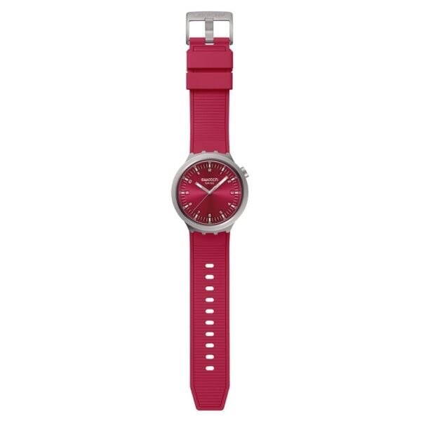 SB07S104 Swatch Scarlet Shimmer Erkek Kol Saati